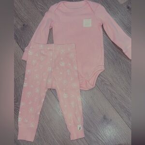 Cozy Pink Snow Globe Print Footie One-Piece